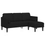 Juego de Sofá de 2 Piezas con Cojines Tela Negra de , Sofás - Ref: Foro24-3329254, Precio: 351,83 €, Descuento: %
