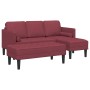 Juego de Sofá de 2 Piezas con Cojines en Tejido Rojo Vino de , Sofás - Ref: Foro24-3329255, Precio: 367,86 €, Descuento: %
