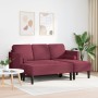Juego de Sofá de 2 Piezas con Cojines en Tejido Rojo Vino de , Sofás - Ref: Foro24-3329255, Precio: 367,86 €, Descuento: %