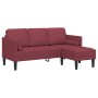 Juego de Sofá de 2 Piezas con Cojines en Tejido Rojo Vino de , Sofás - Ref: Foro24-3329255, Precio: 367,86 €, Descuento: %