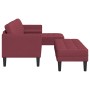 Juego de Sofá de 2 Piezas con Cojines en Tejido Rojo Vino de , Sofás - Ref: Foro24-3329255, Precio: 367,86 €, Descuento: %