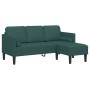 Juego de Sofá de 2 Piezas con Cojines de Tela Verde Oscuro de , Sofás - Ref: Foro24-3329256, Precio: 324,49 €, Descuento: %