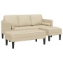 Conjunto de Sofá de 2 Piezas con Cojines Crema de Tela de , Sofás - Ref: Foro24-3329258, Precio: 353,25 €, Descuento: %