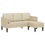 Conjunto de Sofá de 2 Piezas con Cojines Crema de Tela de , Sofás - Ref: Foro24-3329258, Precio: 353,25 €, Descuento: %