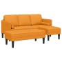 Set de Sofás de 2 Piezas con Cojines en Tela Mostaza de , Sofás - Ref: Foro24-3329260, Precio: 328,84 €, Descuento: %