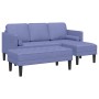 Juego de sofá de 2 piezas con cojines azul vaquero de tela de , Sofás - Ref: Foro24-3329262, Precio: 326,95 €, Descuento: %