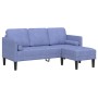 Juego de sofá de 2 piezas con cojines azul vaquero de tela de , Sofás - Ref: Foro24-3329262, Precio: 326,95 €, Descuento: %