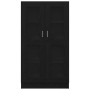Estantería Negra Roble 82,5x30,5x150 cm Madera de , Librerías y estanterías - Ref: Foro24-3329276, Precio: 148,64 €, Descuent...