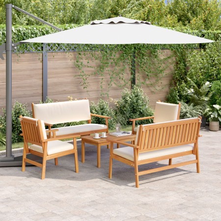 Conjunto de Sofás de Jardín de 5 Piezas con Cojines de Madera Sólida de Acacia de , Sofás de exterior - Ref: Foro24-3331813, ...