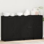 Buffets 3 pcs Madera de Roble Negro de , Aparadores - Ref: Foro24-3332500, Precio: 128,14 €, Descuento: %