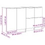 Buffets 3 pcs Madera de Roble Negro de , Aparadores - Ref: Foro24-3332500, Precio: 128,14 €, Descuento: %