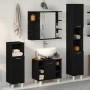 Juego de Muebles de Baño 4 Piezas Roble Negro Madera Elaborada de , Muebles de baño - Ref: Foro24-3333047, Precio: 262,04 €, ...
