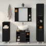 Juego de Muebles de Baño 4 Piezas Roble Negro Madera Elaborada de , Muebles de baño - Ref: Foro24-3333047, Precio: 262,04 €, ...