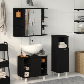 Juego de Muebles de Baño Conjunto de 3 Roble Negro de , Muebles de baño - Ref: Foro24-3333048, Precio: 183,15 €, Descuento: %