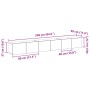 Juego de Muebles para TV de 3 Piezas Negro de Madera Elaborada de , Muebles TV - Ref: Foro24-3333056, Precio: 130,08 €, Descu...