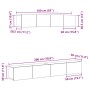 Conjunto de 4 piezas de mueble de TV , madera elaborada negra de , Muebles TV - Ref: Foro24-3333057, Precio: 182,58 €, Descue...