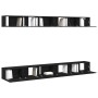 Conjunto de Mueble para TV de 6 Piezas en Madera Ingenieril de Roble Negro de , Muebles TV - Ref: Foro24-3333059, Precio: 284...