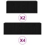 Conjunto de Mueble para TV de 6 Piezas en Madera Ingenieril de Roble Negro de , Muebles TV - Ref: Foro24-3333059, Precio: 284...