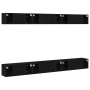 Conjunto de Mueble para TV de 6 Piezas en Madera Ingenieril de Roble Negro de , Muebles TV - Ref: Foro24-3333059, Precio: 284...