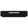 Mueble de TV con luces LED en roble negro de 180x35x40 cm, hecho de madera de , Muebles TV - Ref: Foro24-3333062, Precio: 140...