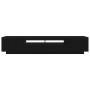 mueble para TV con luces LED en roble negro, 200x35x40 cm, madera de calidad de , Muebles TV - Ref: Foro24-3333063, Precio: 1...