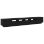 Mueble para TV con luces LED Negro Roble 260x35x40 cm de madera de , Muebles TV - Ref: Foro24-3333064, Precio: 209,69 €, Desc...