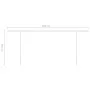 Toldo manual retráctil con postes azul y blanco 6x3 m de vidaXL, Toldos - Ref: Foro24-3069996, Precio: 659,03 €, Descuento: %