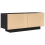 Cabinet de Noche Negro Roble cm Madera Elaborada de , Mesitas de noche - Ref: Foro24-3333066, Precio: 73,66 €, Descuento: %