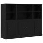 Aparador Negro de Roble 132x35,5x103,5 cm Madera Elaborada de , Aparadores - Ref: Foro24-3333077, Precio: 198,77 €, Descuento: %