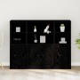 Aparador Negro de Roble 132x35,5x103,5 cm Madera Elaborada de , Aparadores - Ref: Foro24-3333077, Precio: 198,77 €, Descuento: %