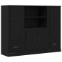 Alacena Negro Roble 132x35,5x103,5 cm Madera Elaborada de , Aparadores - Ref: Foro24-3333078, Precio: 208,40 €, Descuento: %