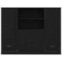 Alacena Negro Roble 132x35,5x103,5 cm Madera Elaborada de , Aparadores - Ref: Foro24-3333078, Precio: 208,40 €, Descuento: %