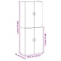 Armarios 2 pcs Negro Roble 69,5x34x180 cm Madera ingenierizada de , Aparadores - Ref: Foro24-3333103, Precio: 163,58 €, Descu...