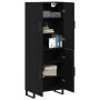 Armarios 2 pcs Negro Roble 69,5x34x180 cm Madera Elaborada de , Aparadores - Ref: Foro24-3333104, Precio: 174,91 €, Descuento: %