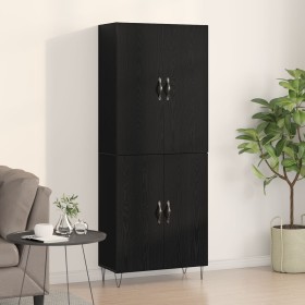 Aparador Negro de Roble 69,5x34x180 cm Madera Elaborada de , Aparadores - Ref: Foro24-3333108, Precio: 170,11 €, Descuento: %