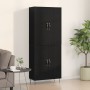 Aparador Negro de Roble 69,5x34x180 cm Madera Elaborada de , Aparadores - Ref: Foro24-3333108, Precio: 170,11 €, Descuento: %