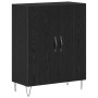 Aparador Negro de Roble 69,5x34x180 cm Madera Elaborada de , Aparadores - Ref: Foro24-3333108, Precio: 170,11 €, Descuento: %