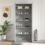 Zapatero Gris Concreto Madera Zapatero Rectangular Industrial de , Zapateros y organizadores de calzado - Ref: Foro24-3333839...