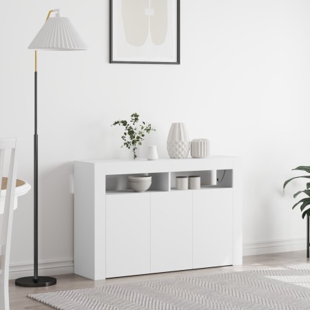 Aparador Blanco Blanco Madera Contrachapada 116 x 30 x 75 cm de , Aparadores - Ref: Foro24-3333876, Precio: 137,58 €, Descuen...