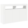 Aparador Blanco Blanco Madera Contrachapada 116 x 30 x 75 cm de , Aparadores - Ref: Foro24-3333876, Precio: 137,58 €, Descuen...
