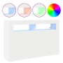 Aparador Blanco Blanco Madera Contrachapada 116 x 30 x 75 cm de , Aparadores - Ref: Foro24-3333876, Precio: 137,58 €, Descuen...
