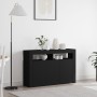 Aparador Negro Madera Laminada 116 x 30 x 75 cm Aparador de , Aparadores - Ref: Foro24-3333877, Precio: 149,17 €, Descuento: %