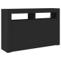 Aparador Negro Madera Laminada 116 x 30 x 75 cm Aparador de , Aparadores - Ref: Foro24-3333877, Precio: 149,17 €, Descuento: %