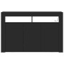 Aparador Negro Madera Laminada 116 x 30 x 75 cm Aparador de , Aparadores - Ref: Foro24-3333877, Precio: 149,17 €, Descuento: %