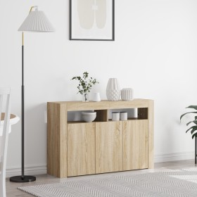 Mueble de Almacenamiento Roble Sonoma Madera contrachapada de , Aparadores - Ref: Foro24-3333878, Precio: 140,38 €, Descuento: %
