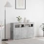 Aparador Gris Cemento Madera de Ingeniería 116 x 30 x 75 cm de , Aparadores - Ref: Foro24-3333879, Precio: 140,38 €, Descuent...