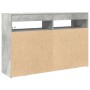 Aparador Gris Cemento Madera de Ingeniería 116 x 30 x 75 cm de , Aparadores - Ref: Foro24-3333879, Precio: 140,38 €, Descuent...
