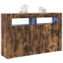 Aparador Roble Ahumado Madera Ingenierizada 116 x 30 x 75 cm de , Aparadores - Ref: Foro24-3333880, Precio: 140,18 €, Descuen...