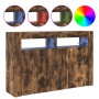 Aparador Roble Ahumado Madera Ingenierizada 116 x 30 x 75 cm de , Aparadores - Ref: Foro24-3333880, Precio: 140,18 €, Descuen...