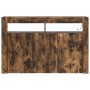 Aparador Roble Ahumado Madera Ingenierizada 116 x 30 x 75 cm de , Aparadores - Ref: Foro24-3333880, Precio: 140,18 €, Descuen...